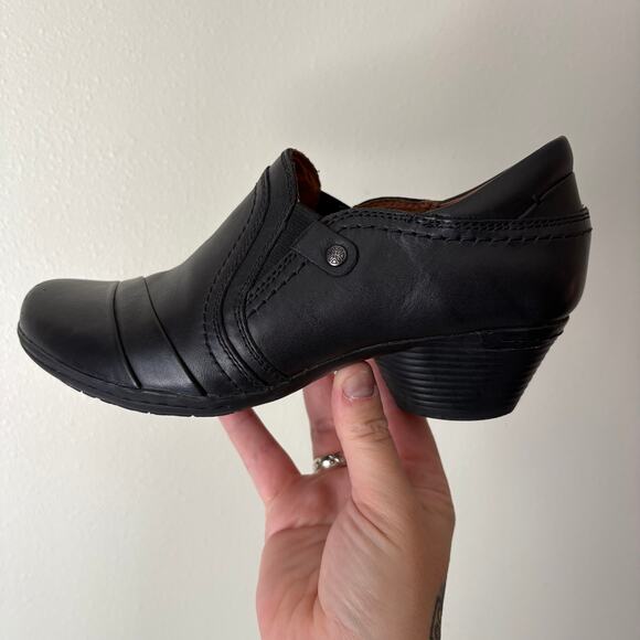 COBB HILL by New Balance Women's 6.5 Laurel Slip Ons Black Leather Heel NWOB - Picture 10 of 11